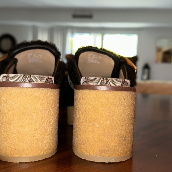 NEW‼️COACH Dylan Shearling Platform Clogs - Picture 9 of 12